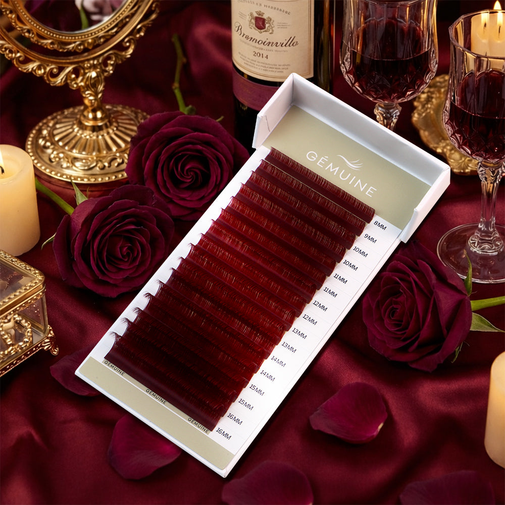 Gemuine Bordeaux Red Lashes