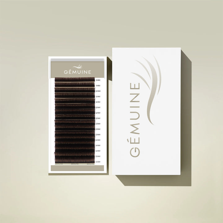 Gemuine Cocoa Brown Flat Lash Tray 0.15MM