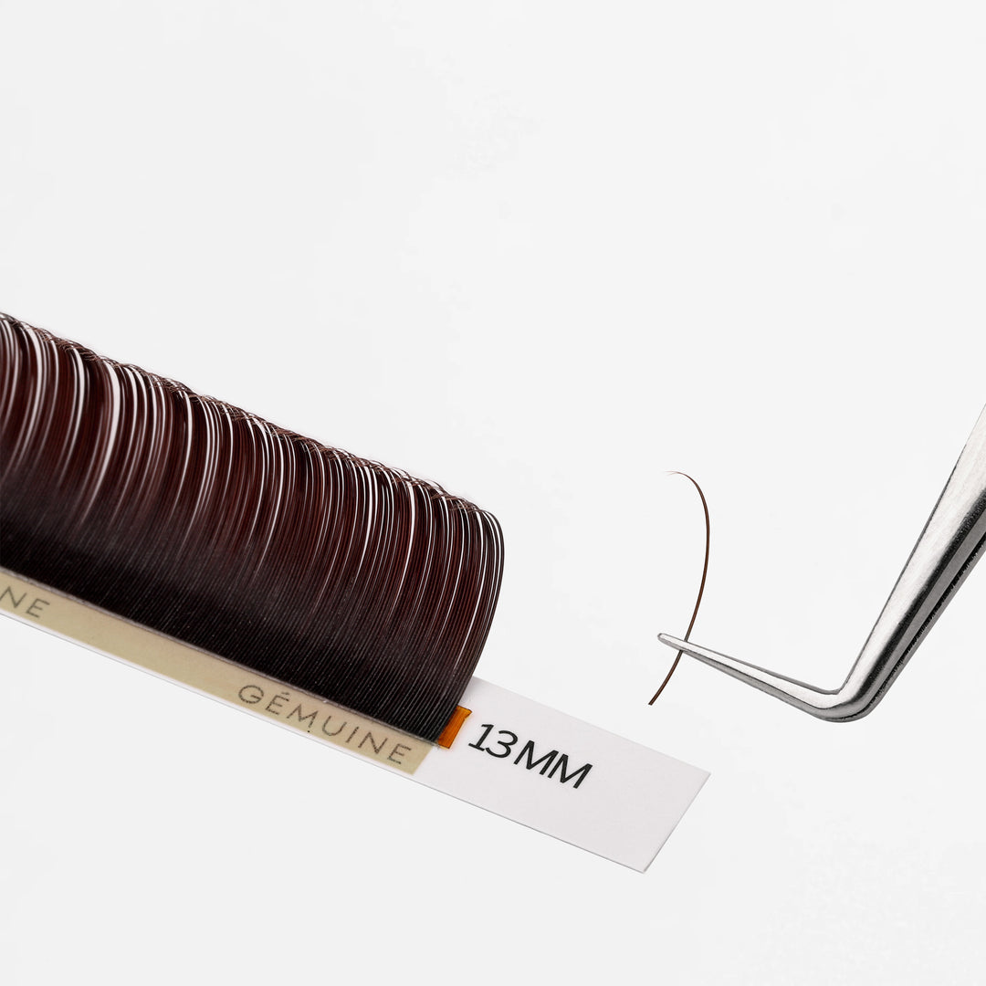 Gemuine Cocoa Brown Flat Lash Tray 0.15MM