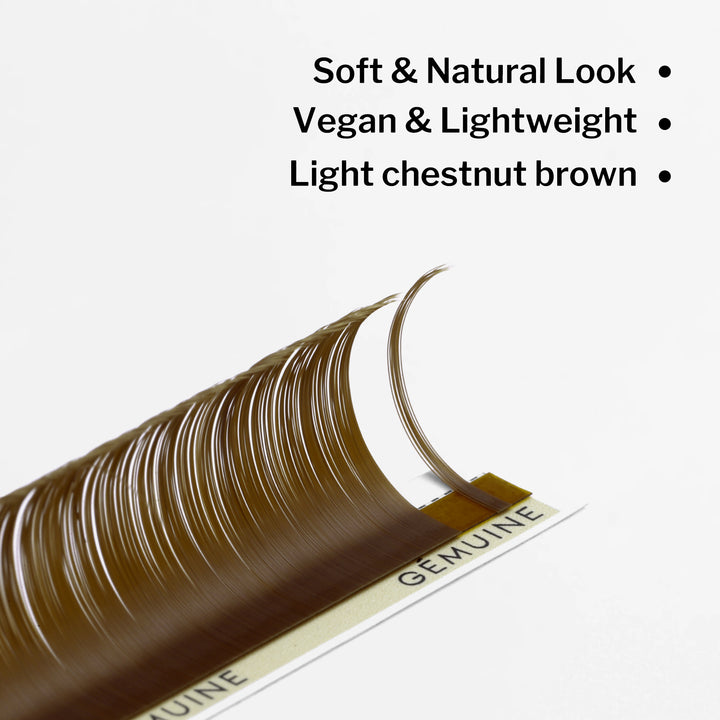 Gemuine Chestnut Brown Lash 0.03MM