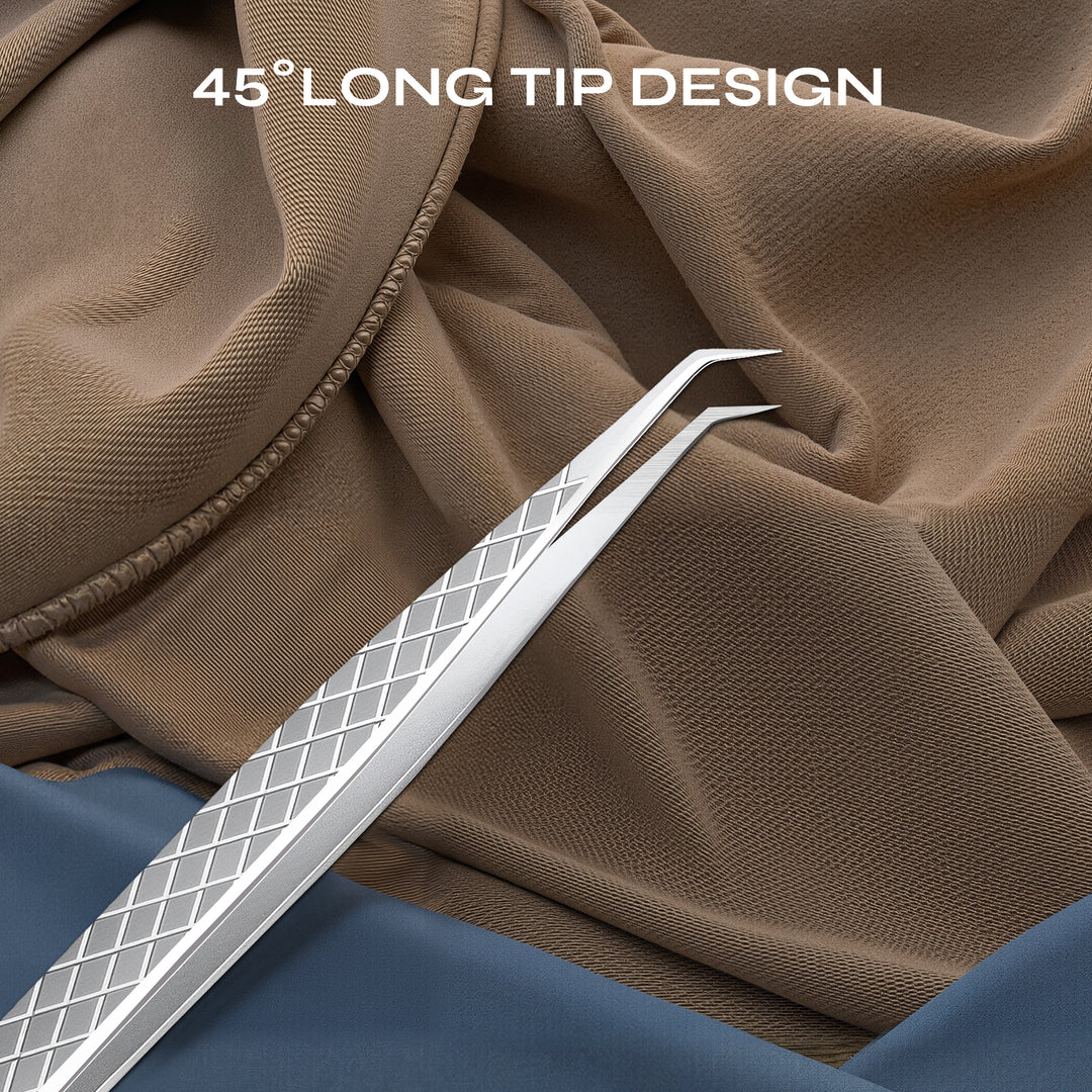 Angled Tip Platinum Tweezer